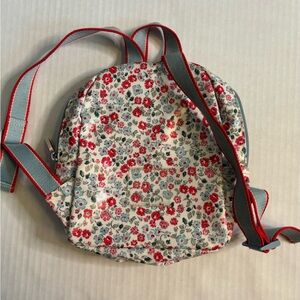 Cath Kidston Red and Blue Floral Kids Backpack